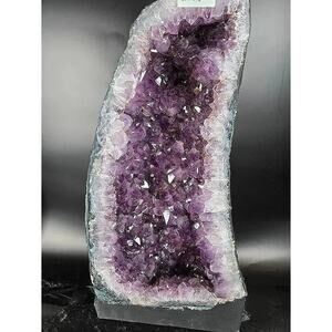 20" Amethyst Cathedral Geode with Polished Edges, 51.8lb Natural Crystal
